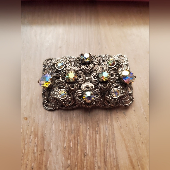 Vintage filigree Made in Germany brooch. RARE - Picture 1 of 13
